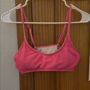 Pink swim suit top